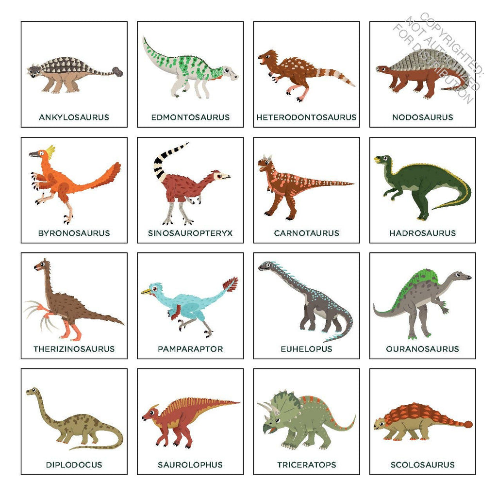 Dinosaur Bingo