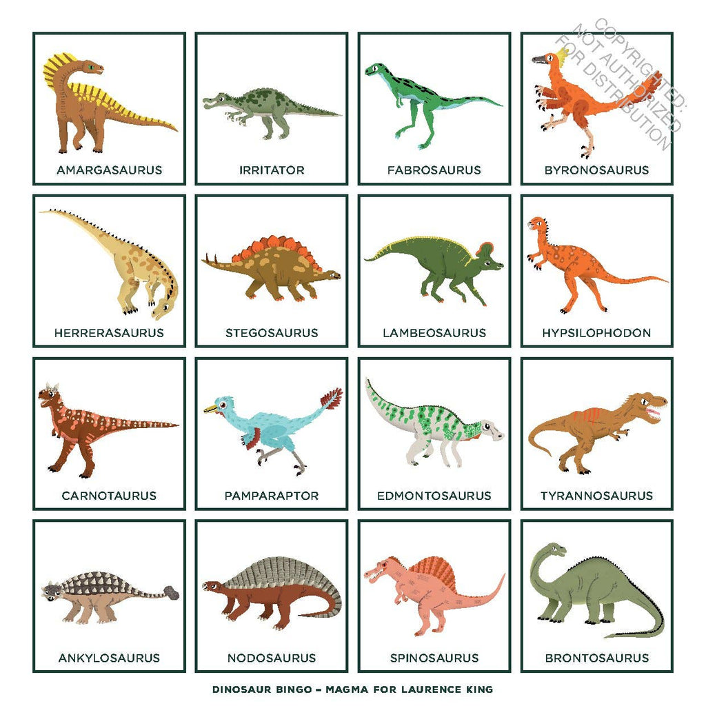Dinosaur Bingo