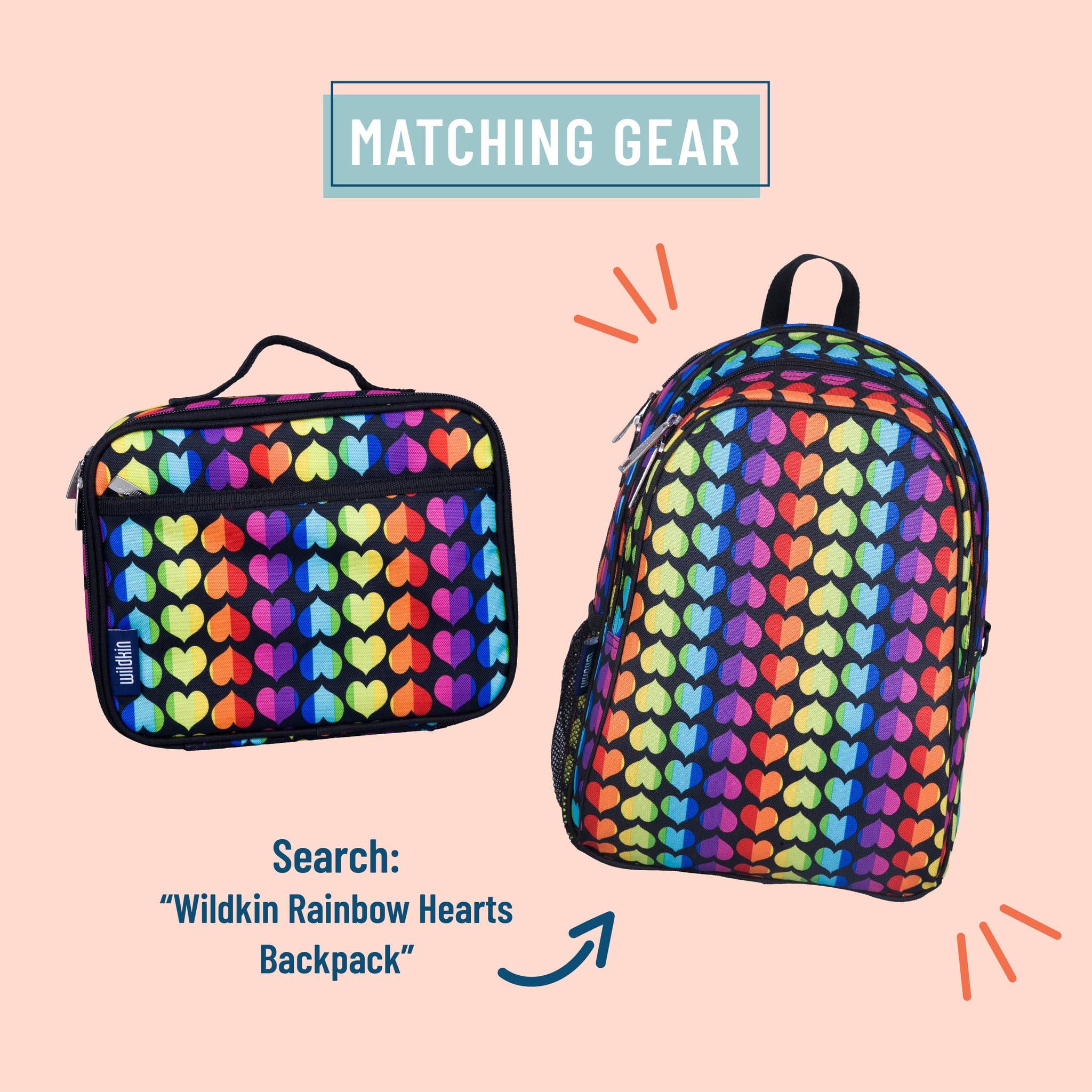 Rainbow Hearts Lunch Box