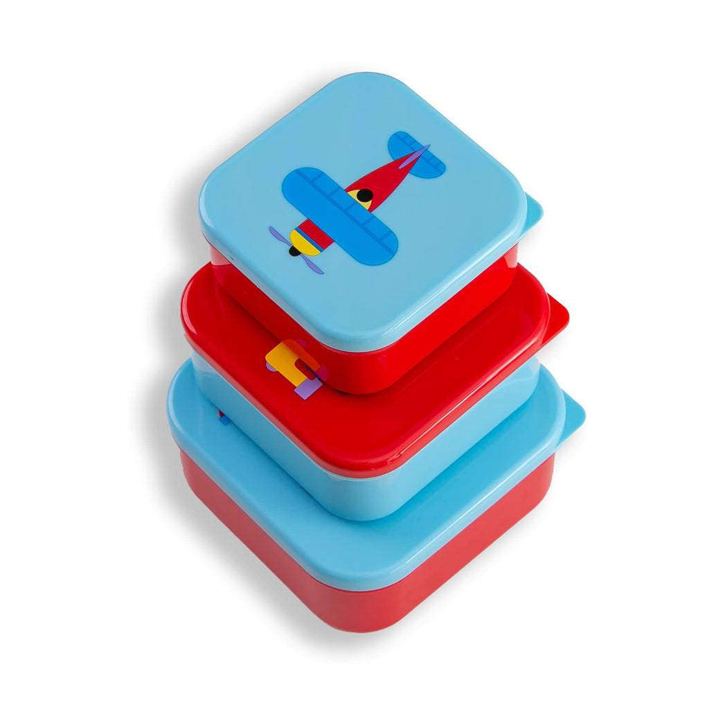 Trains, Planes & Trucks Nested Snack Containers