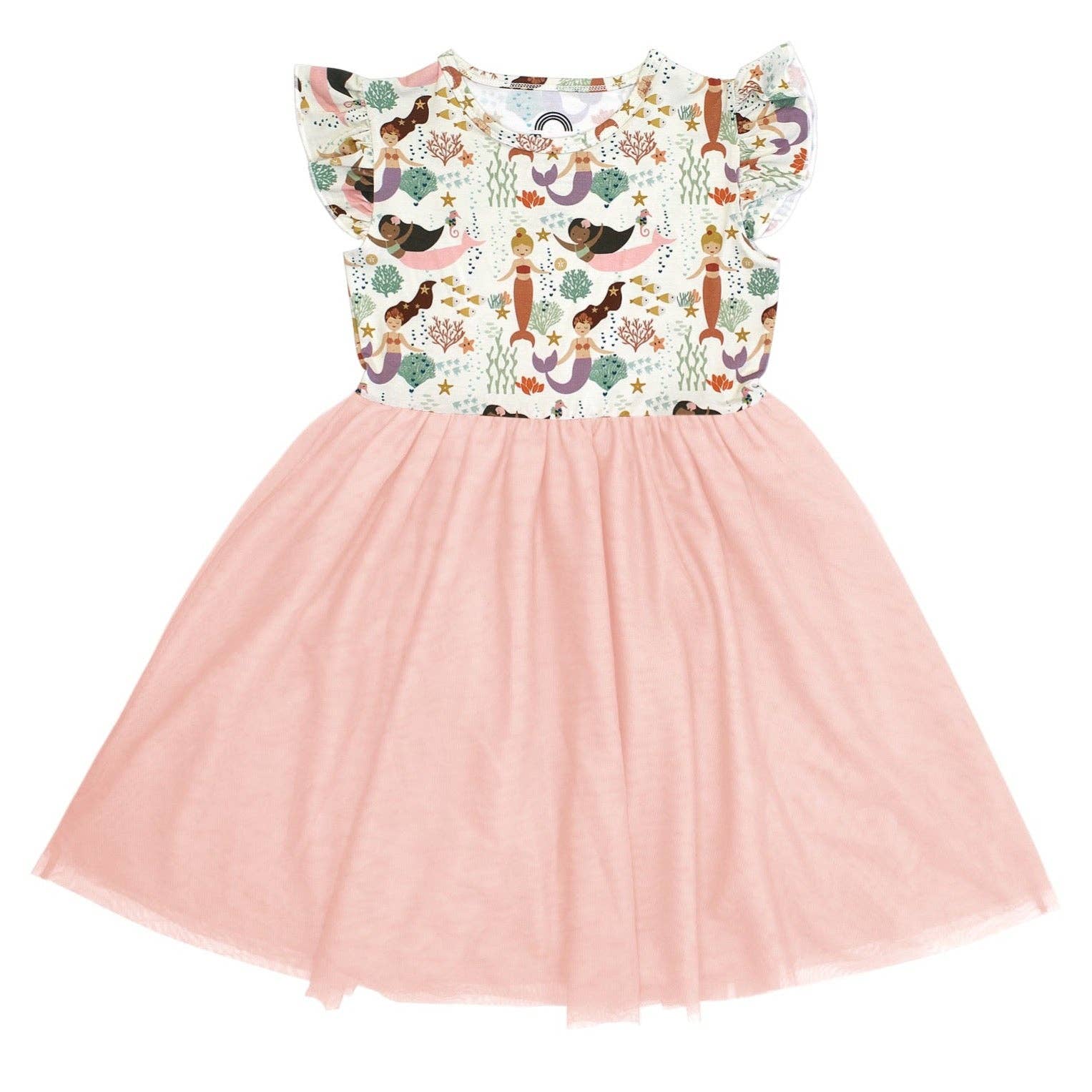Making Waves Mermaids Girl Tulle Dress Bamboo Kids Clothing