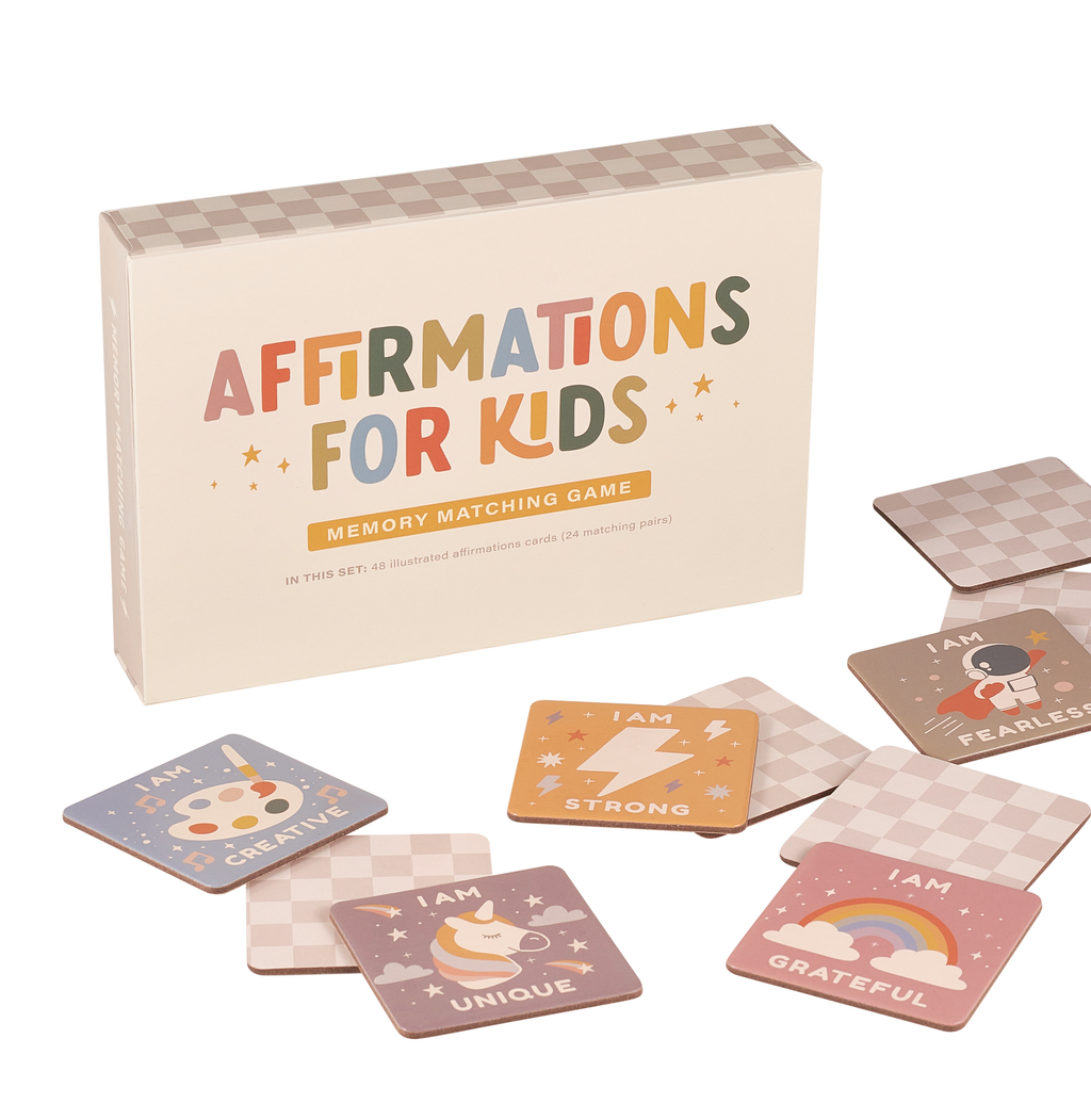 Jeu de mémoire d'affirmations pour enfants