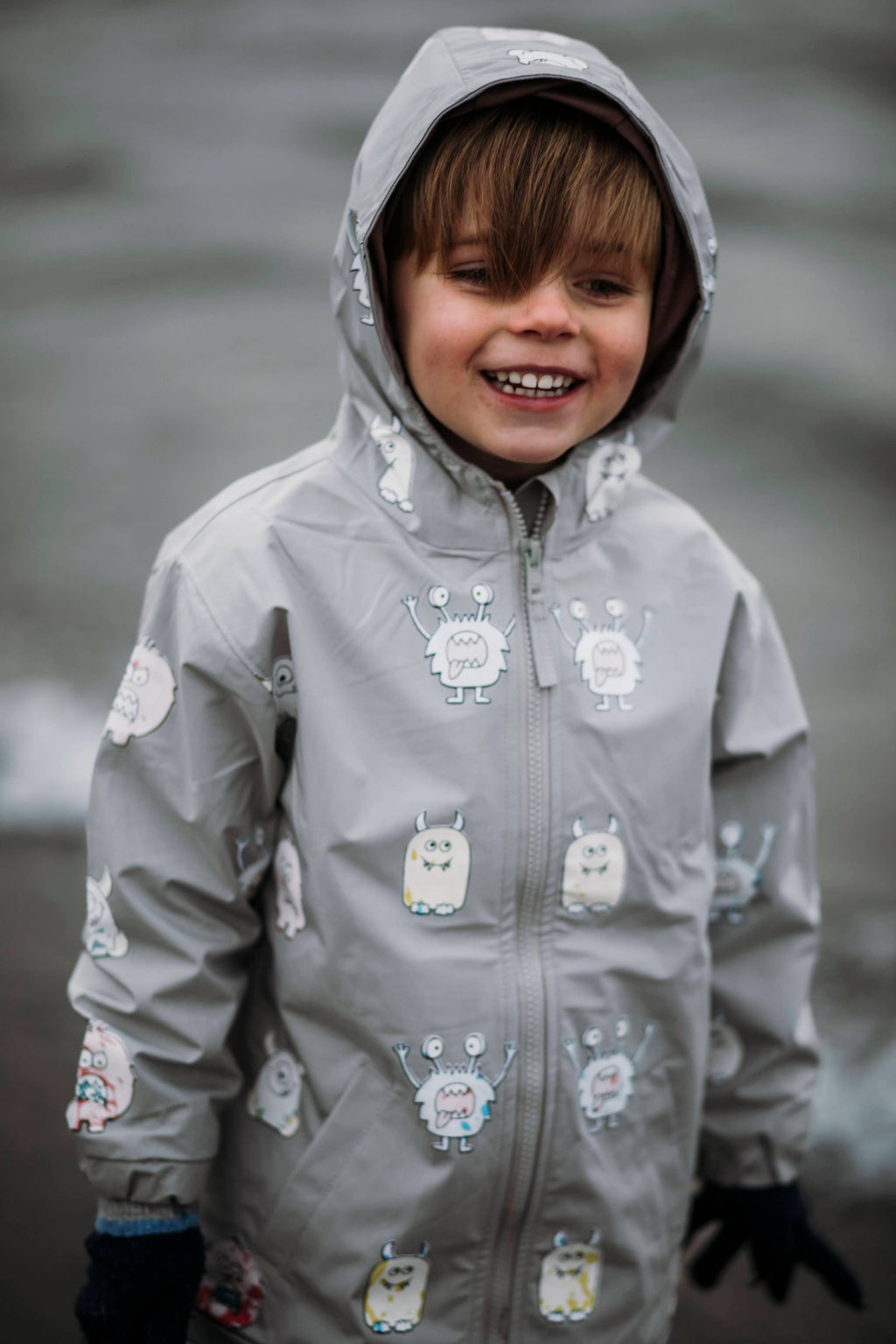 Monster Color Changing Kids Raincoat