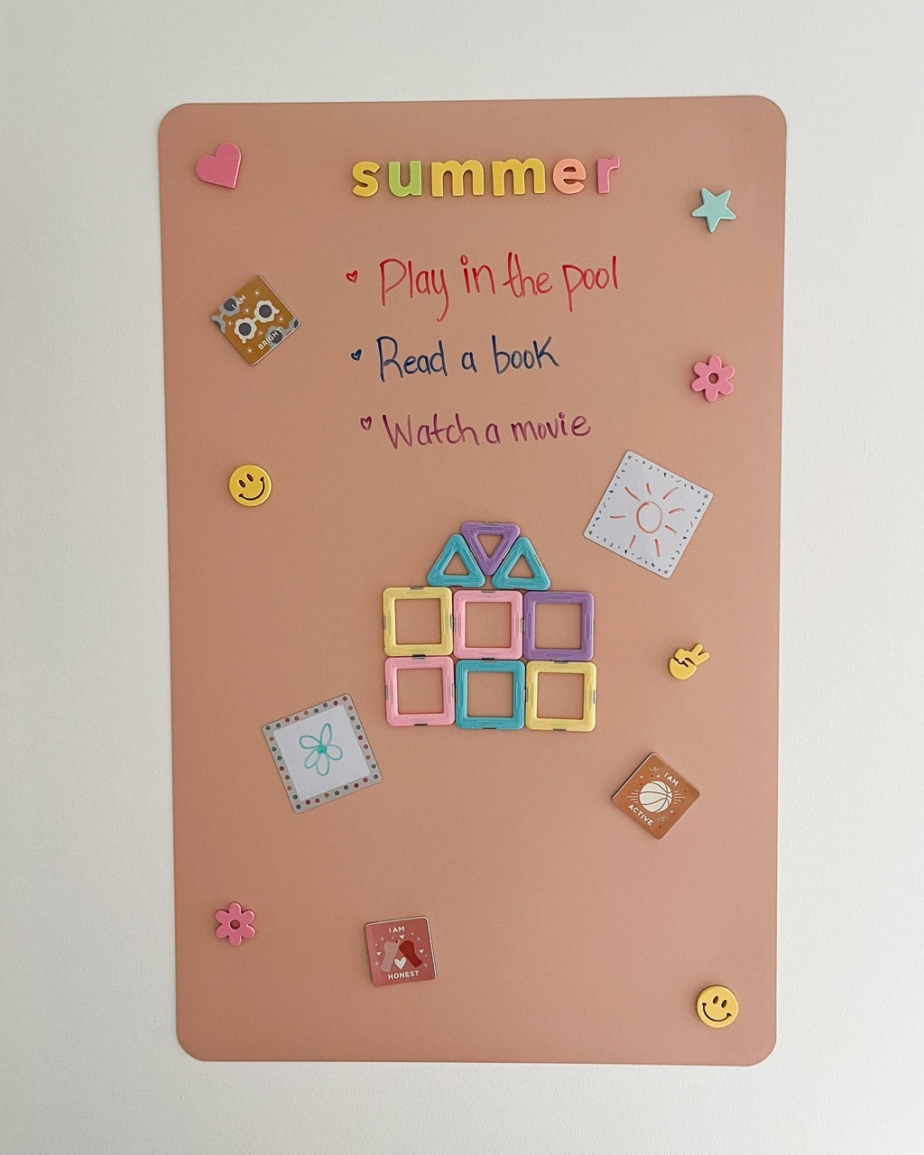 Magic Playwall - Rectangle Magnetic Wall Decal for Kids: Midnight