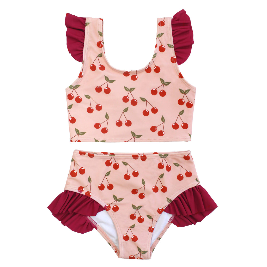 Very Cherry Flutter Bikini Girls Swimsuit