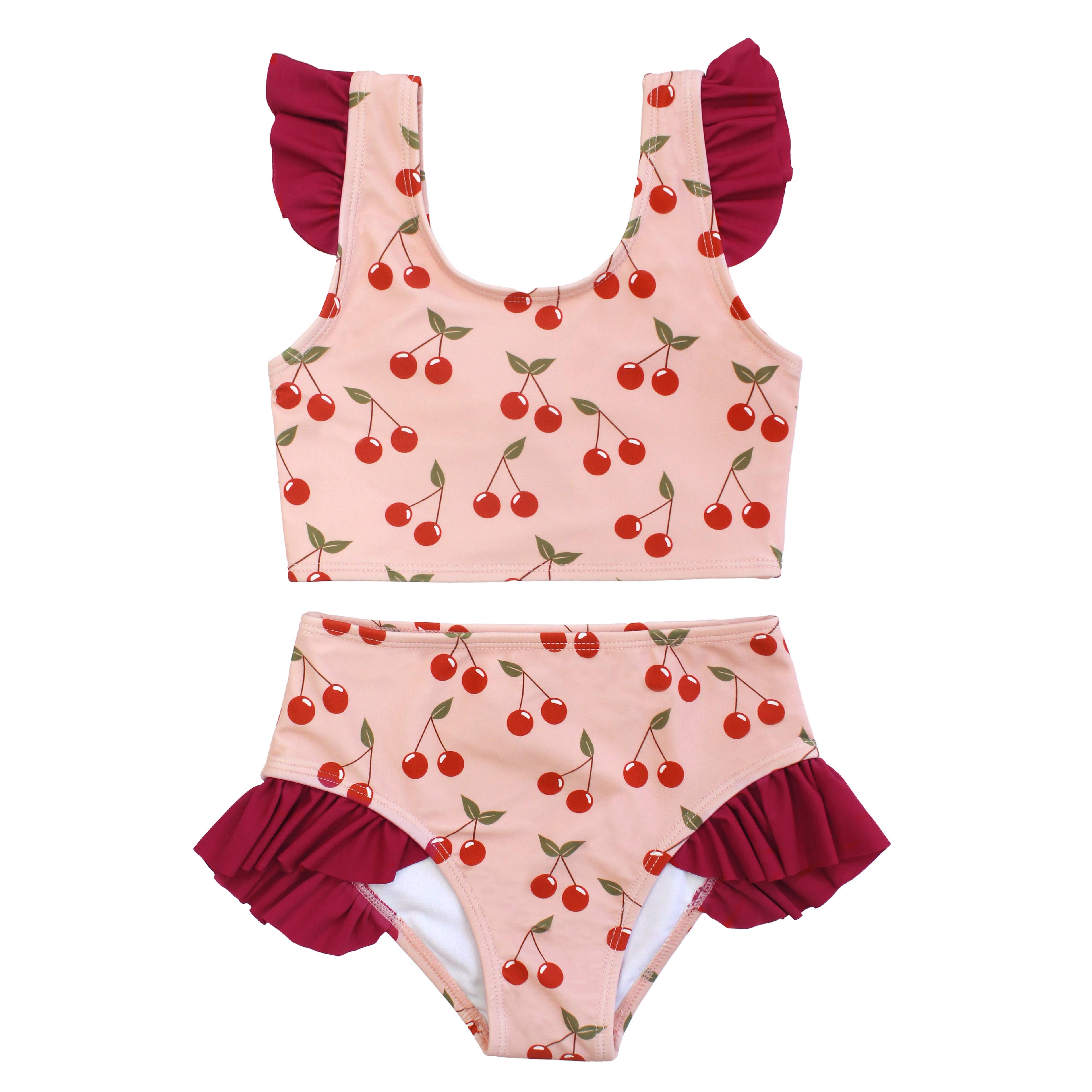 Very Cherry Flutter Bikini Girls Swimsuit