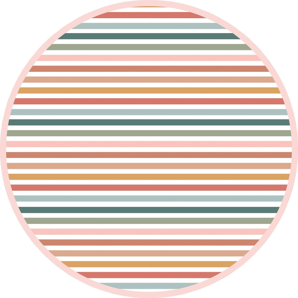 Sunset Stripes Flutter Bikini Girls Swimsuit