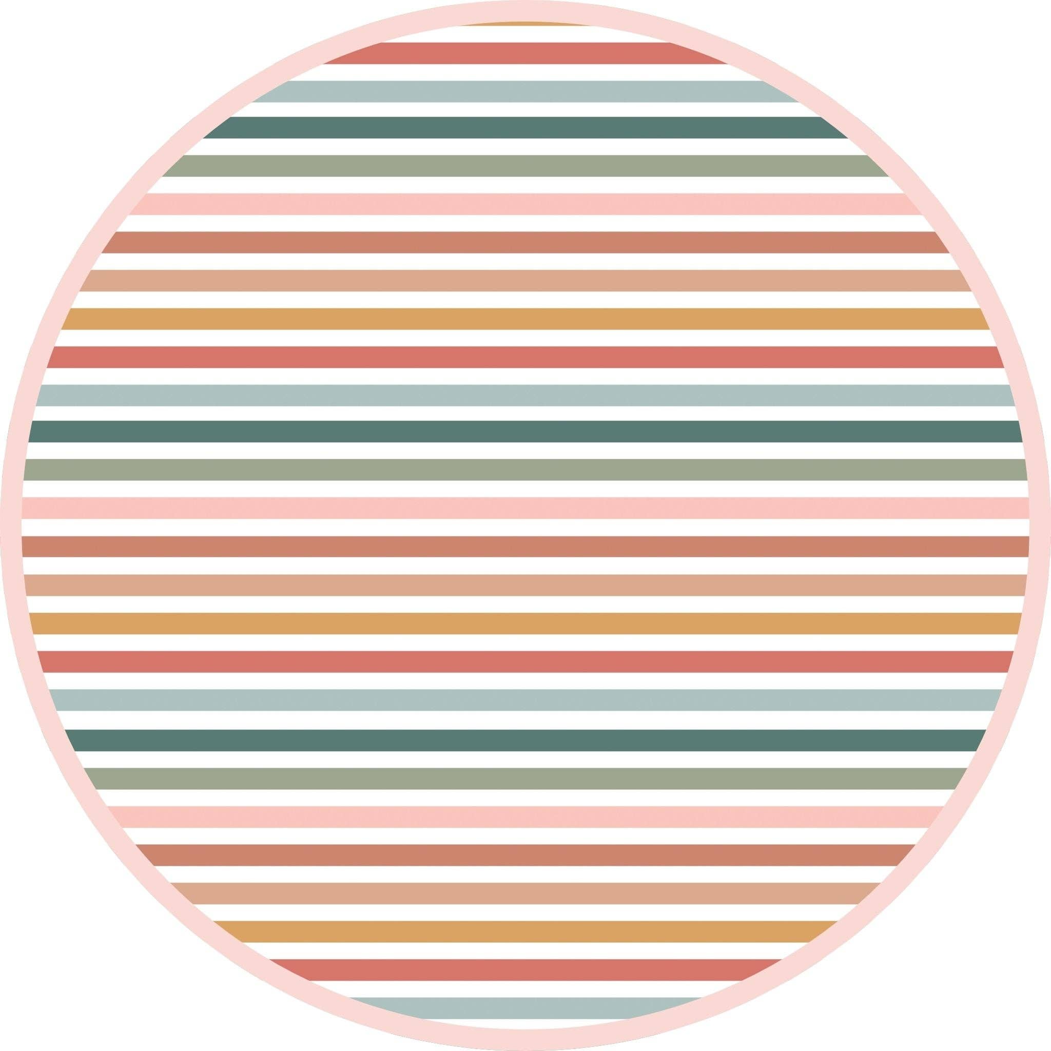 Sunset Stripes Flutter Bikini Girls Swimsuit