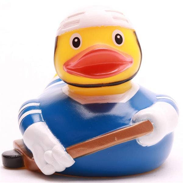 Hockey Blue Rubber Duck