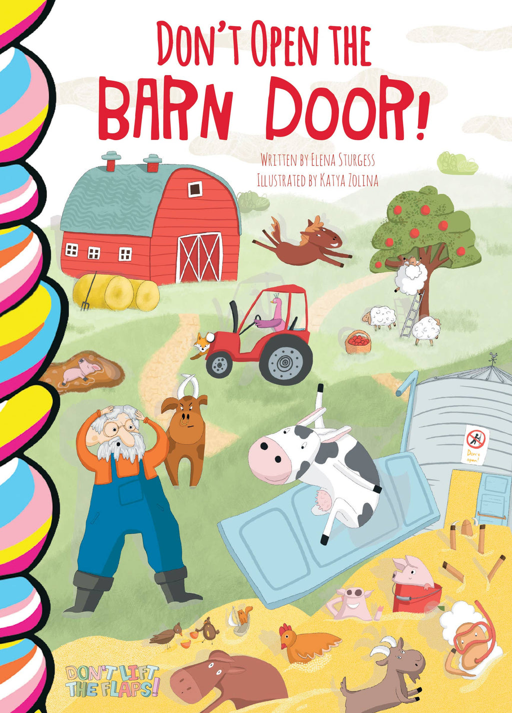 Don't Open The Barn Door! (board book with flaps)
