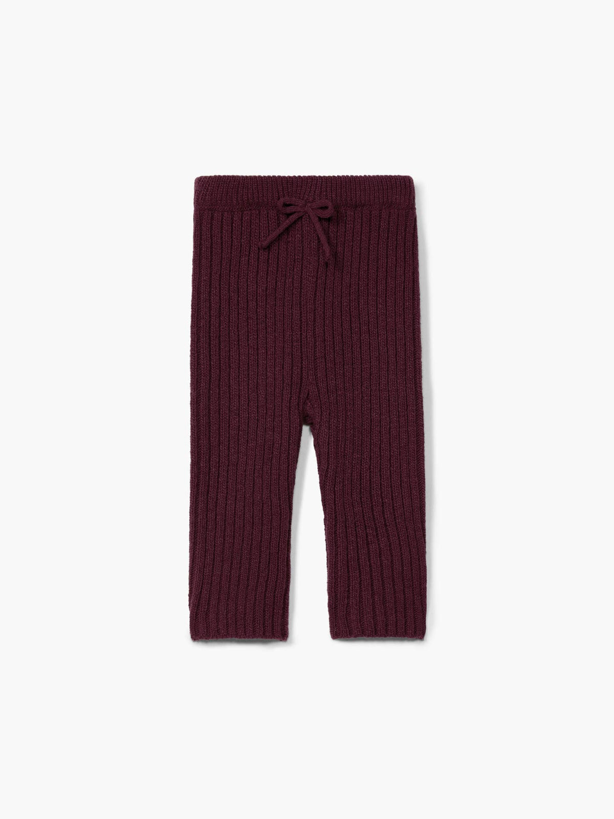 Trousers knitted in merino wool | WINTER STORIES: Bordeaux