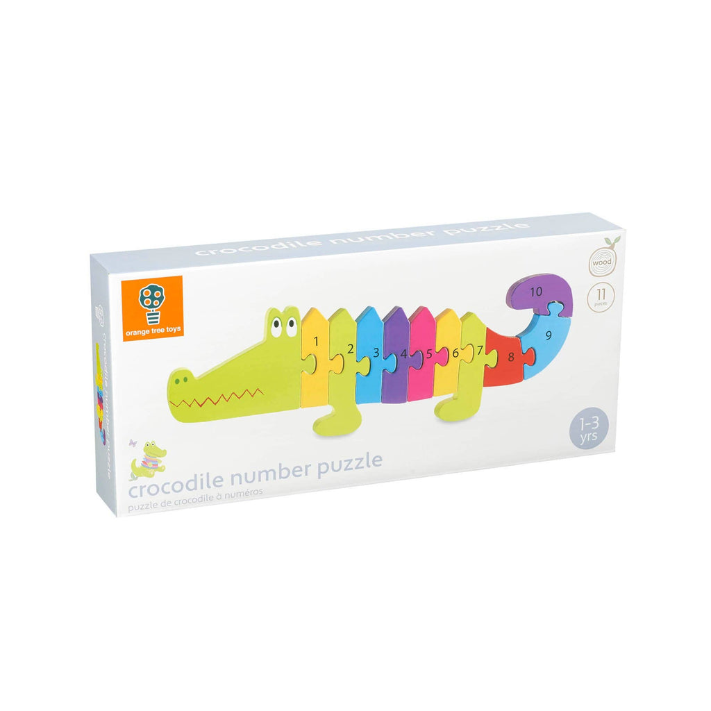 Crocodile Wooden Number Puzzle