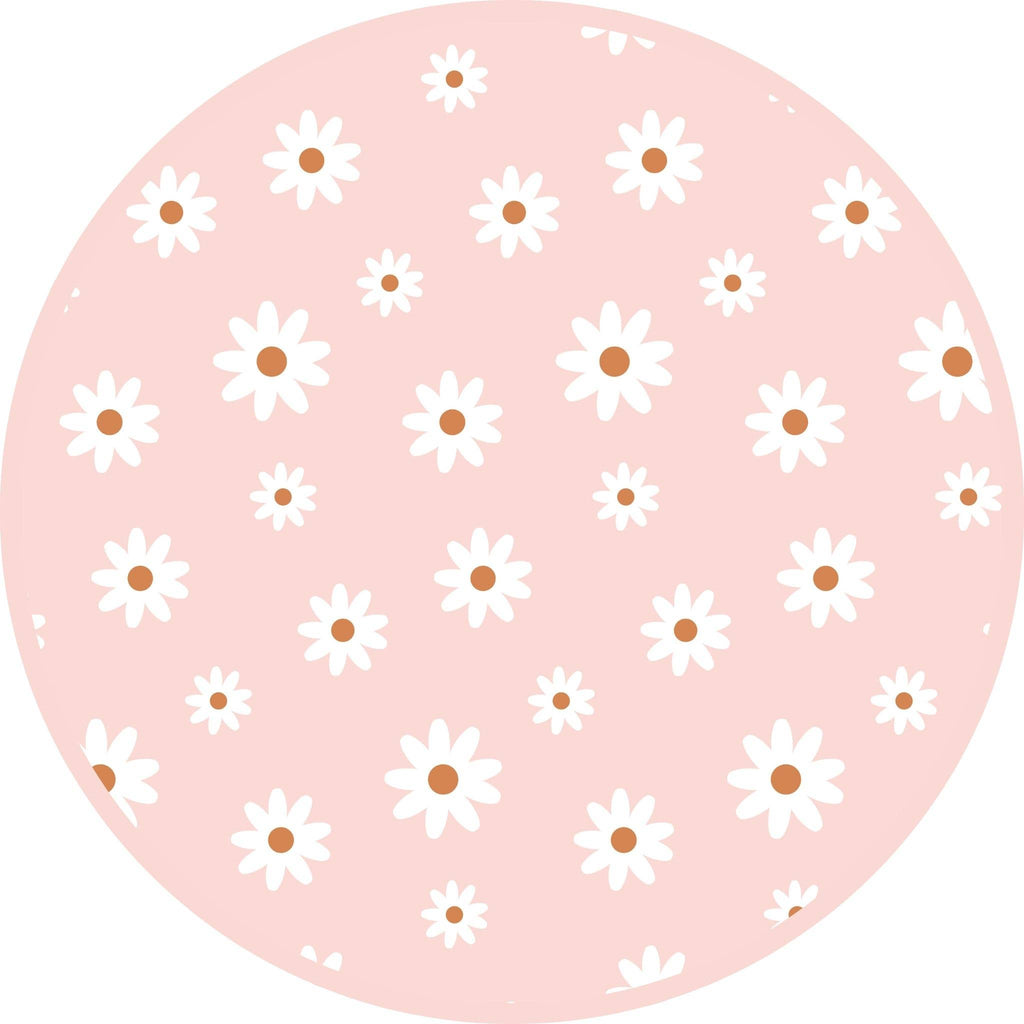 Pink Daisy Ribbed Bamboo Sundress