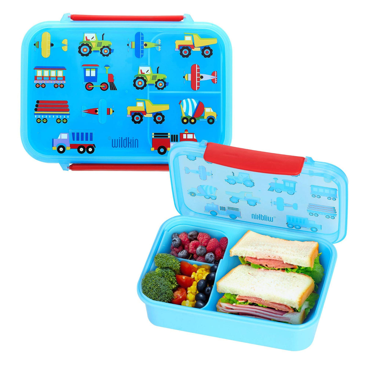 Trains, Planes & Trucks Reusable Food Container Bento Box