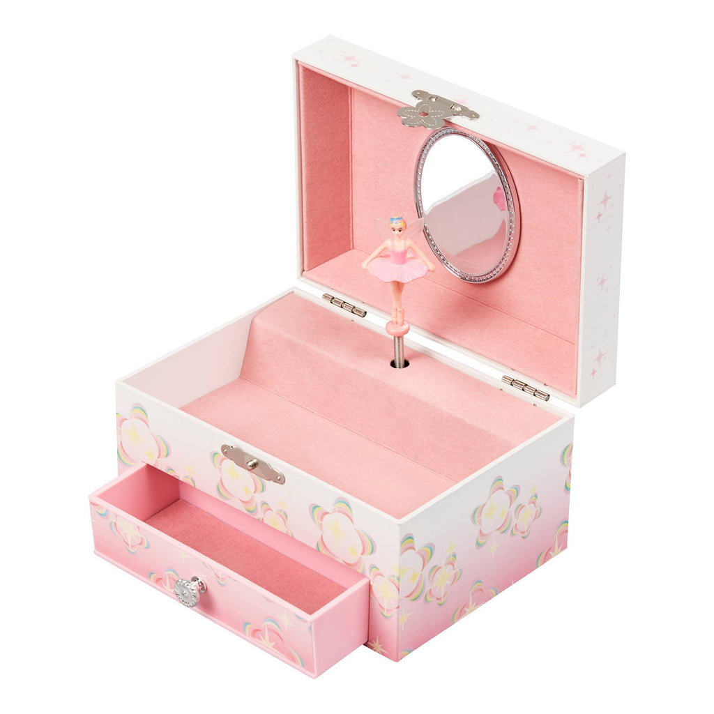 Musical Fairy Jewelry Box: White/pink / Swan Lake