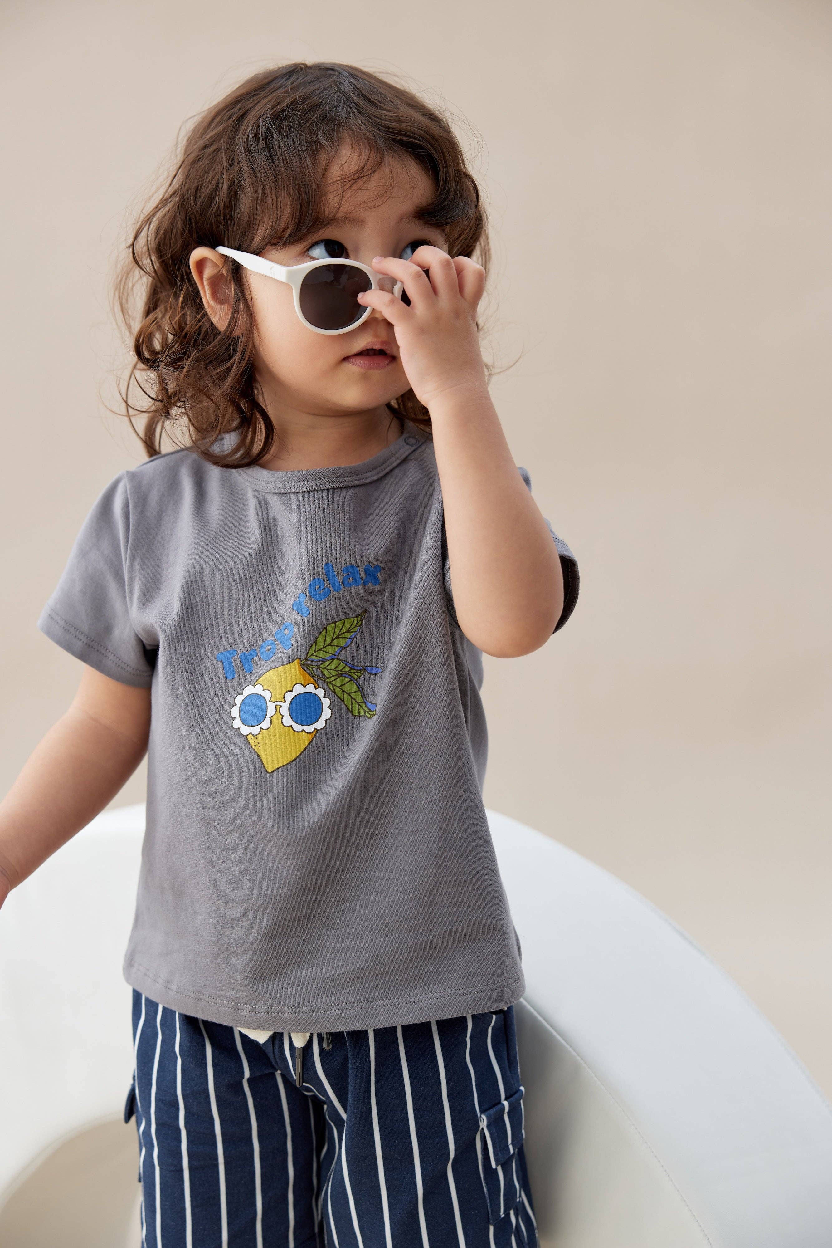 Toddler Organic Graphic T-shirt-Grey