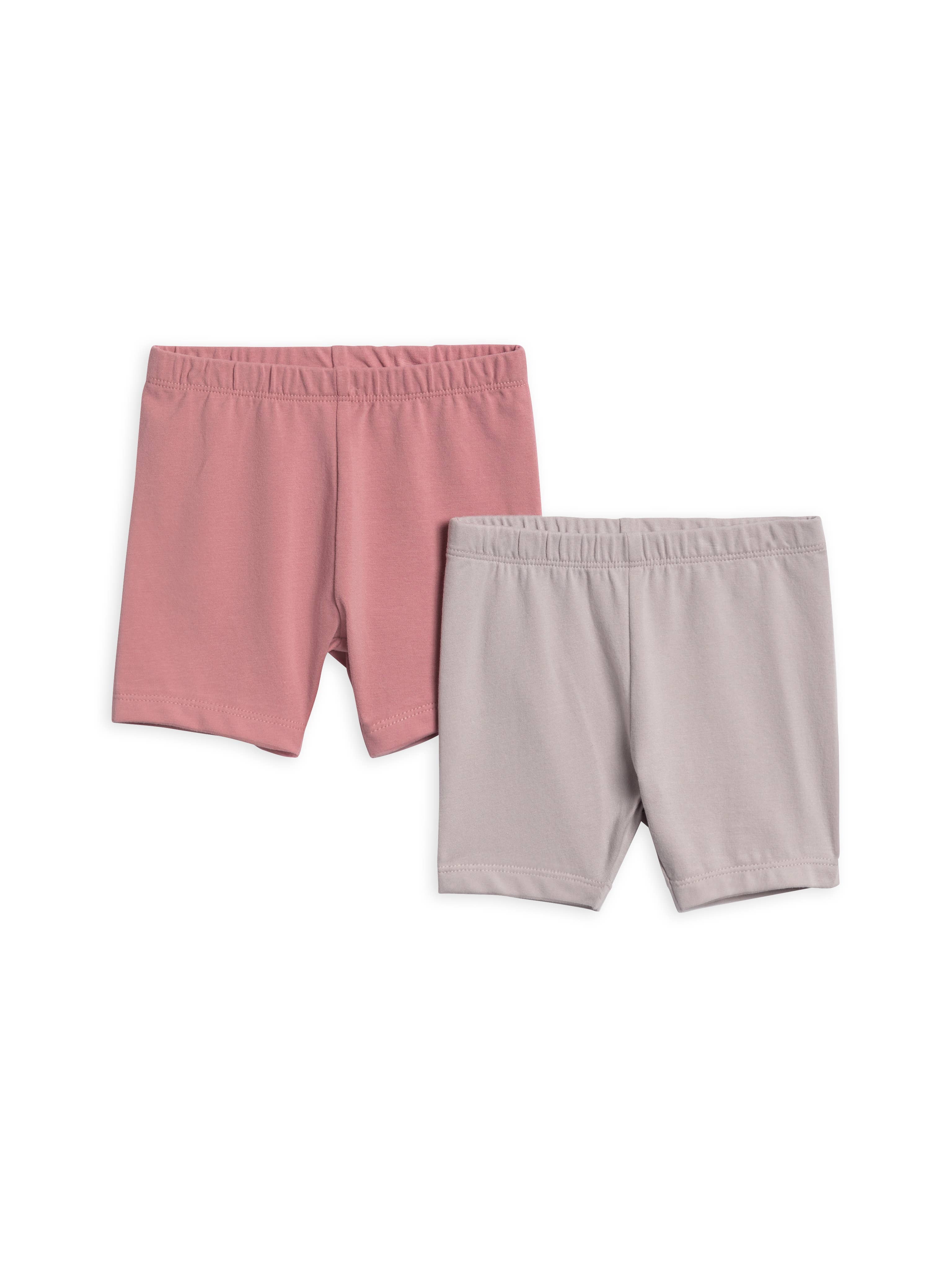 Organic 2-Pack Billie Biker Shorts - Punch + Lilla