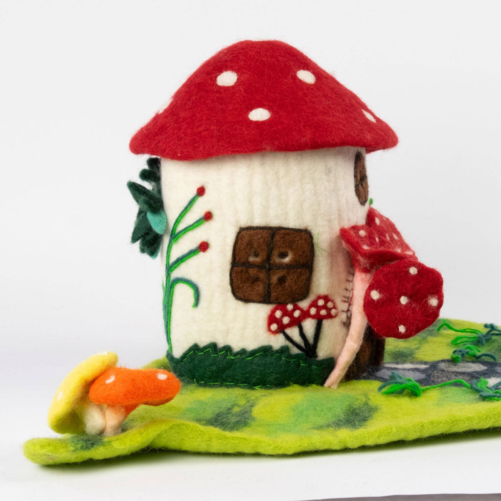 Finger Puppets - Activity Kit - Felt Magic Mushroom House