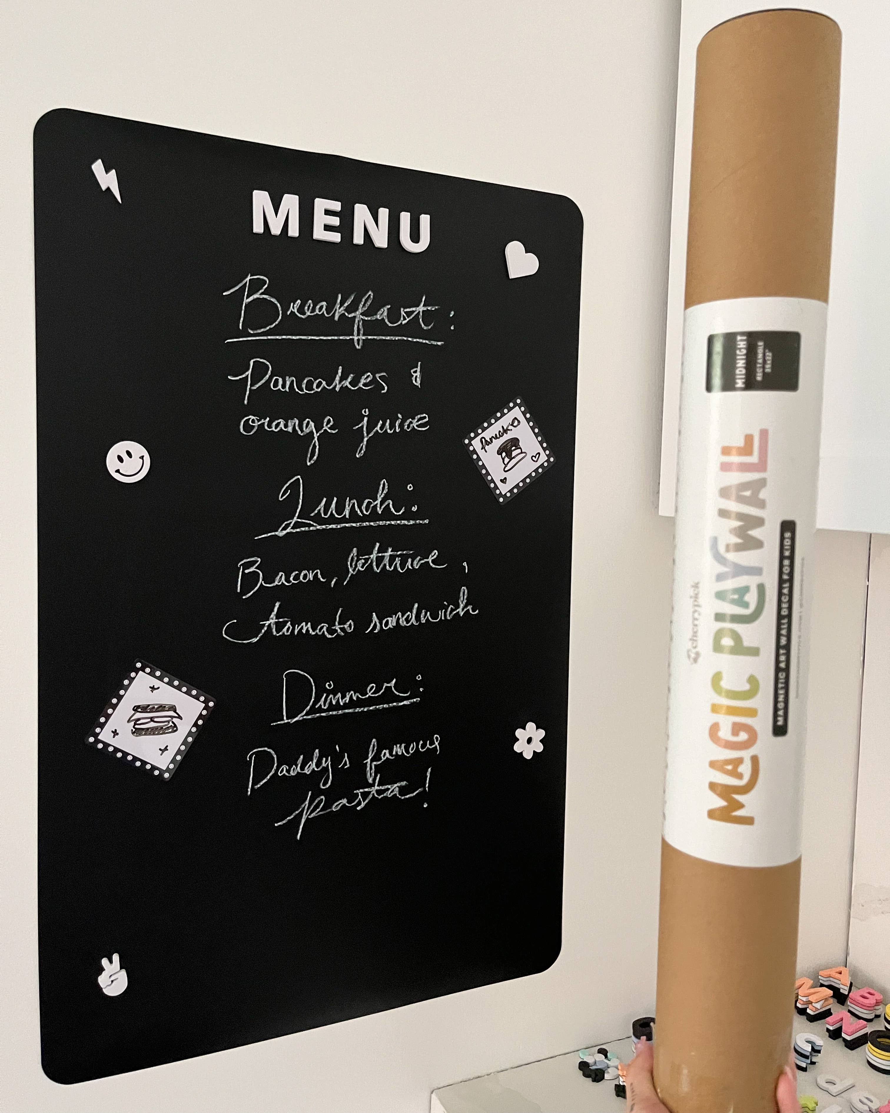 Magic Playwall - Rectangle Magnetic Wall Decal for Kids: Midnight