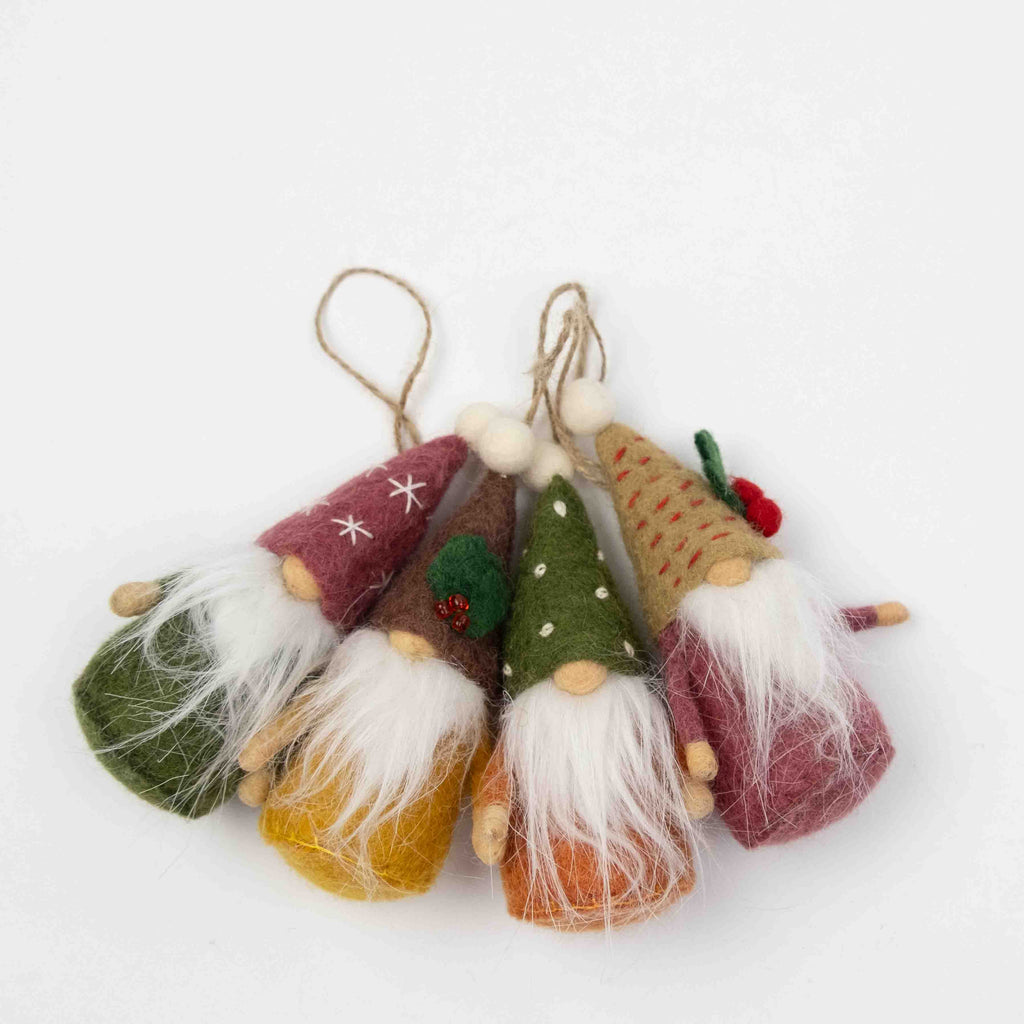 Ornament Felt Gnomes, Gnome Holiday