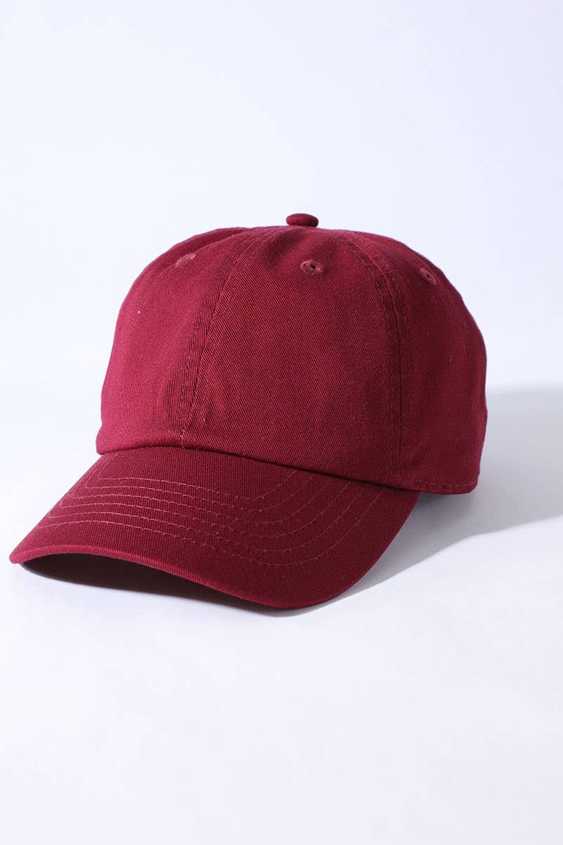 Kids Washed Low Profile Cotton Baseball Cap: ROYAL BLUE / Kids 2-4 years