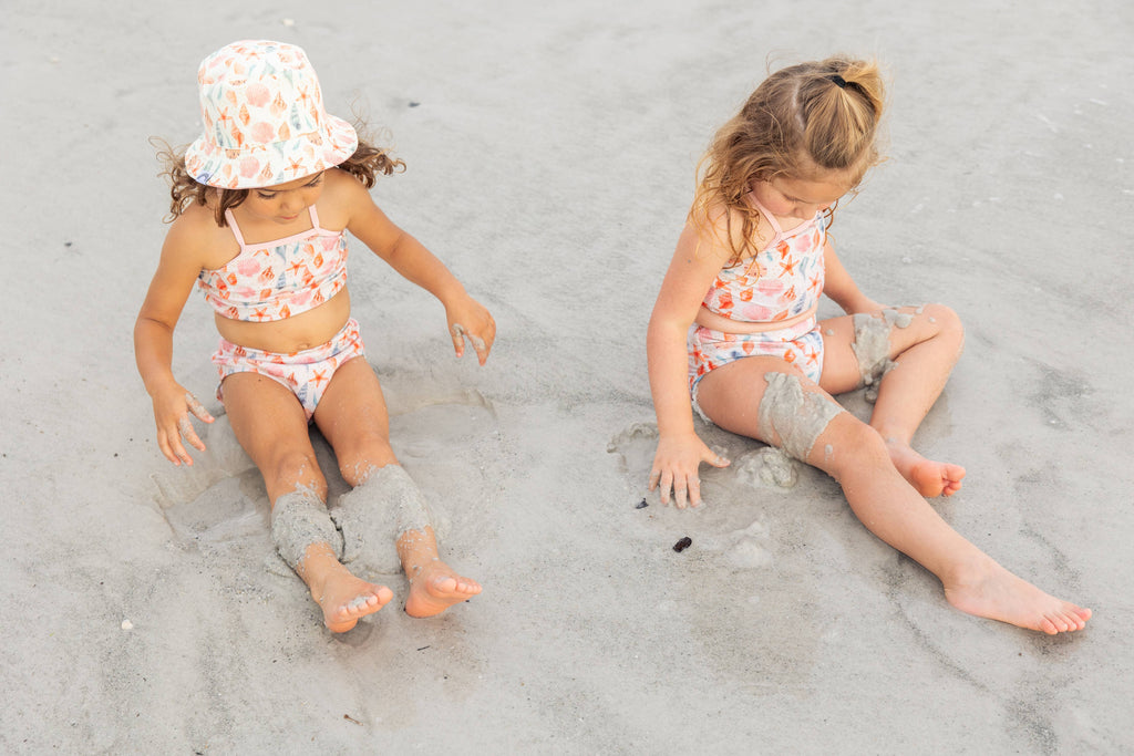 Sandy Seashells Beachy Bikini Girls Swimsuit