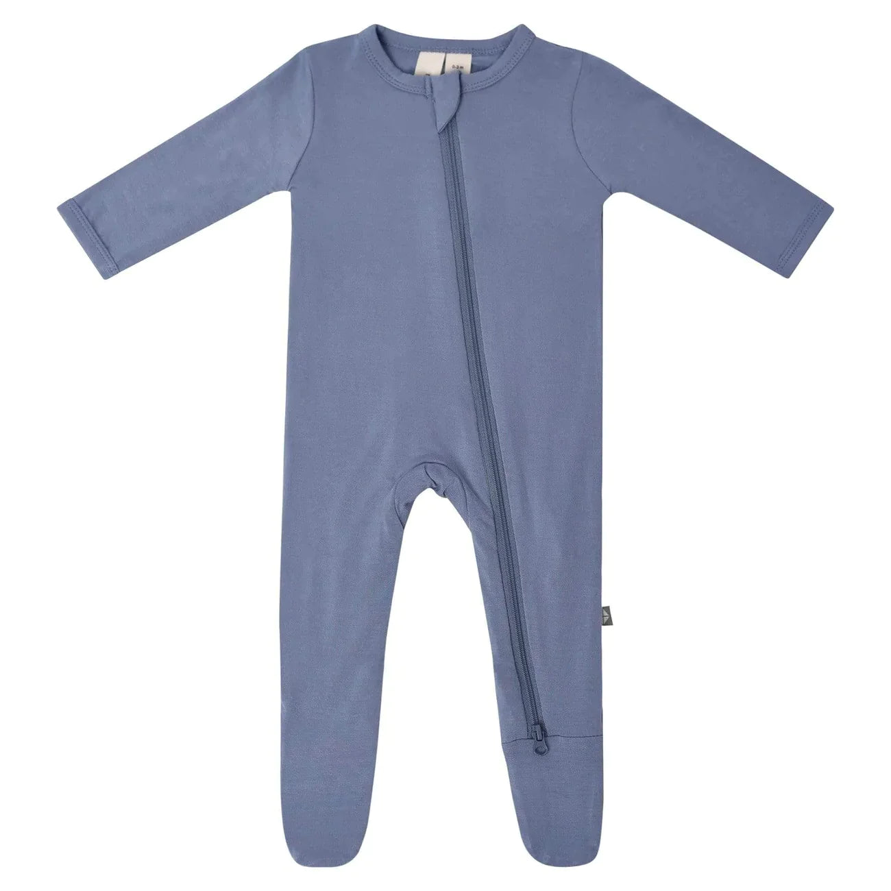 Slate Zippered Footie Pajama