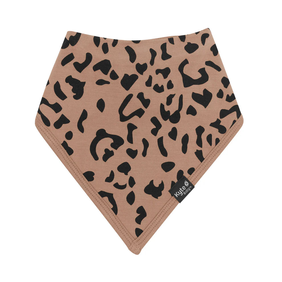 Bib in Latte Leopard