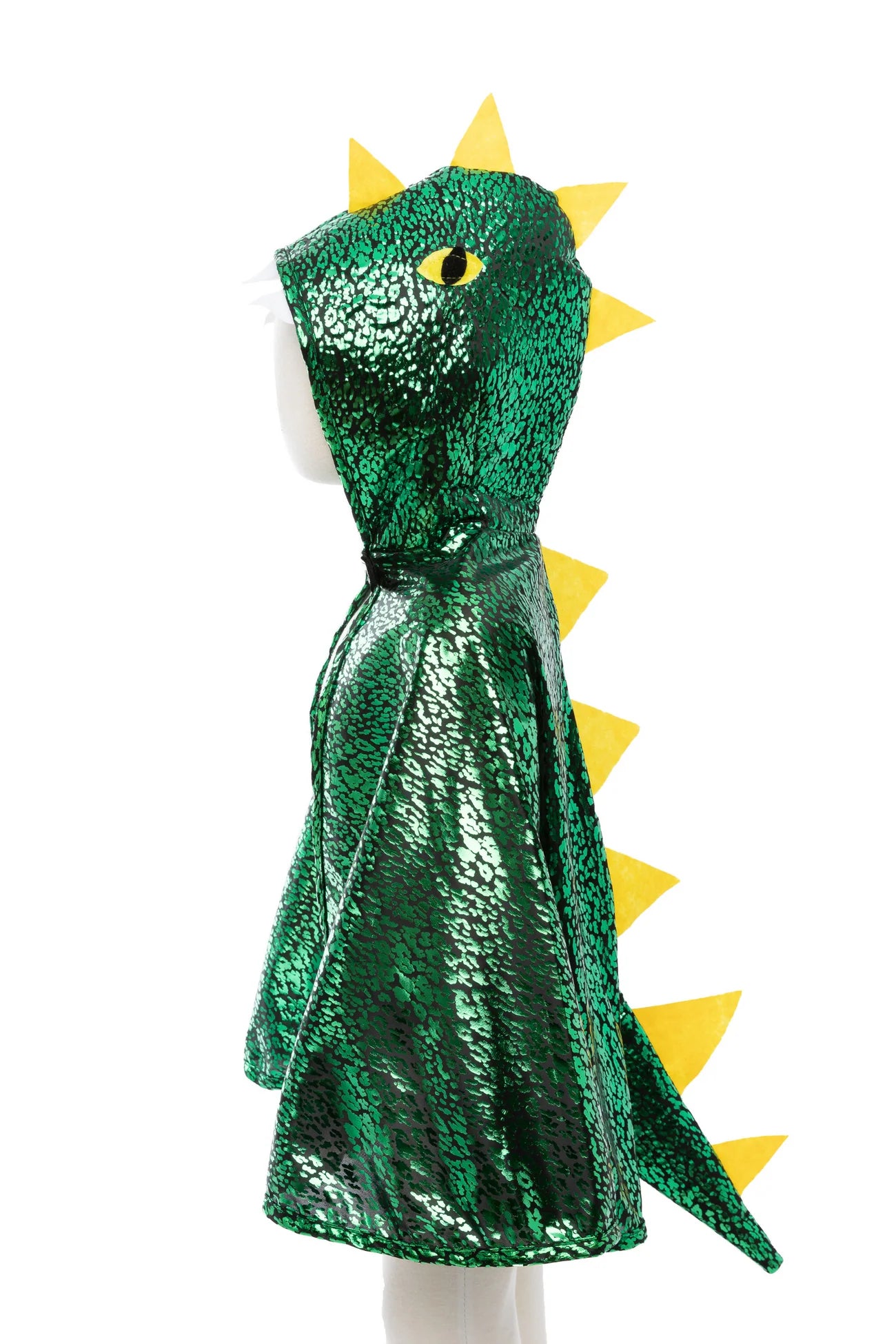 Toddler Dragon Cape Metallic Green