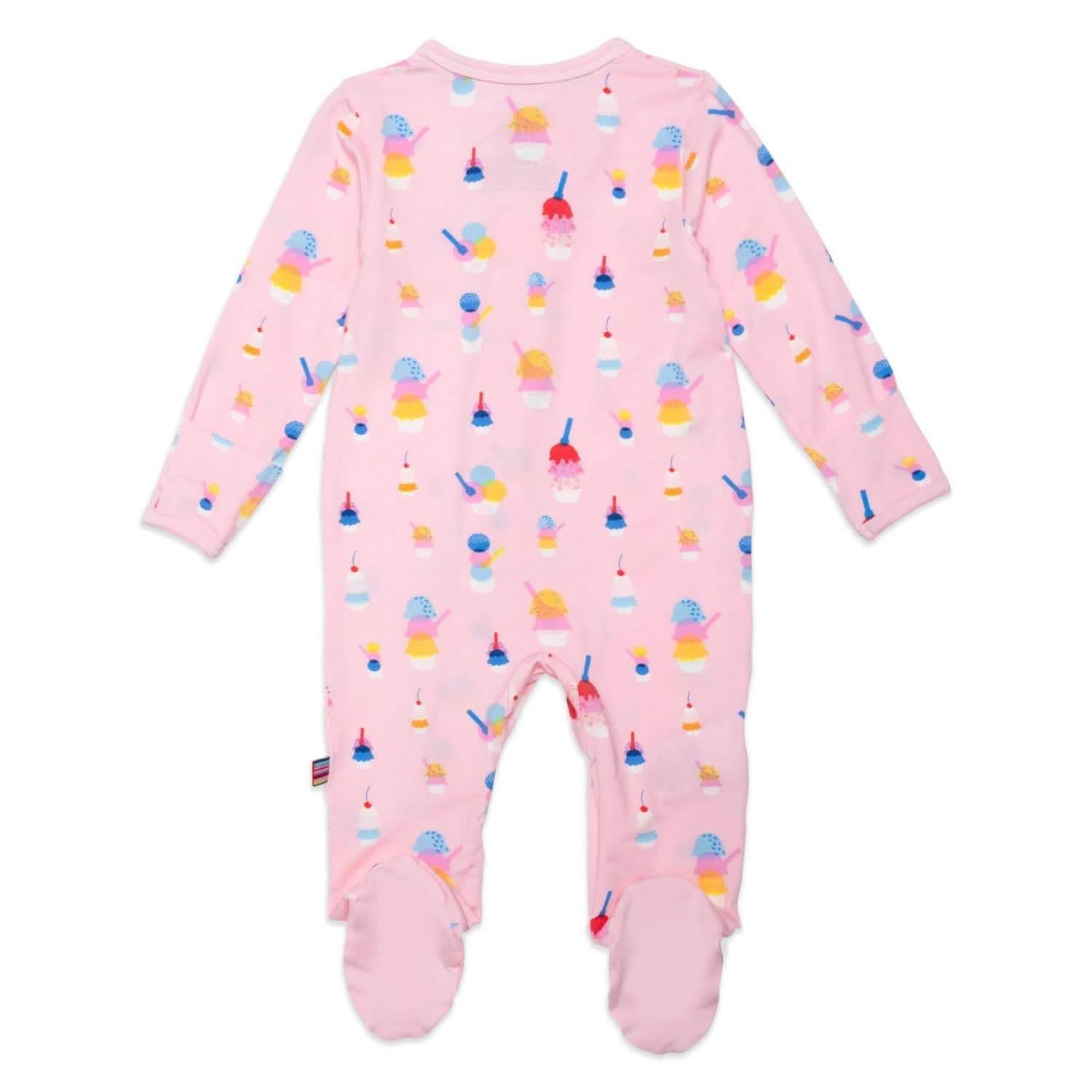 Pink Sundae Ruffle Modal Footie