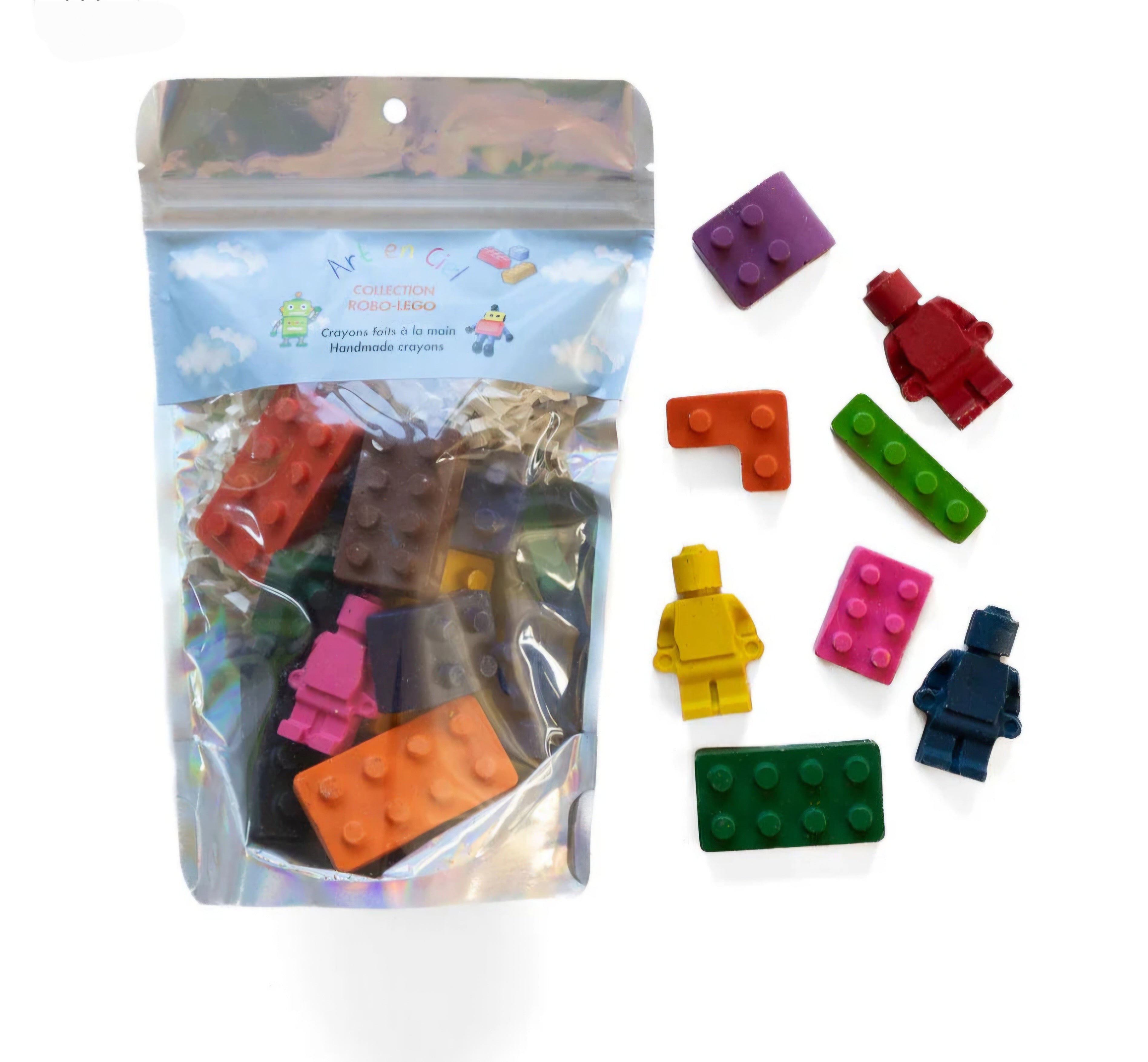 Handmade Crayons - ROBO-LEGO - Crayons faits à la main