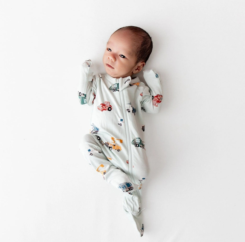 Kyte Baby City Vehicles Zippered Footie Pajama