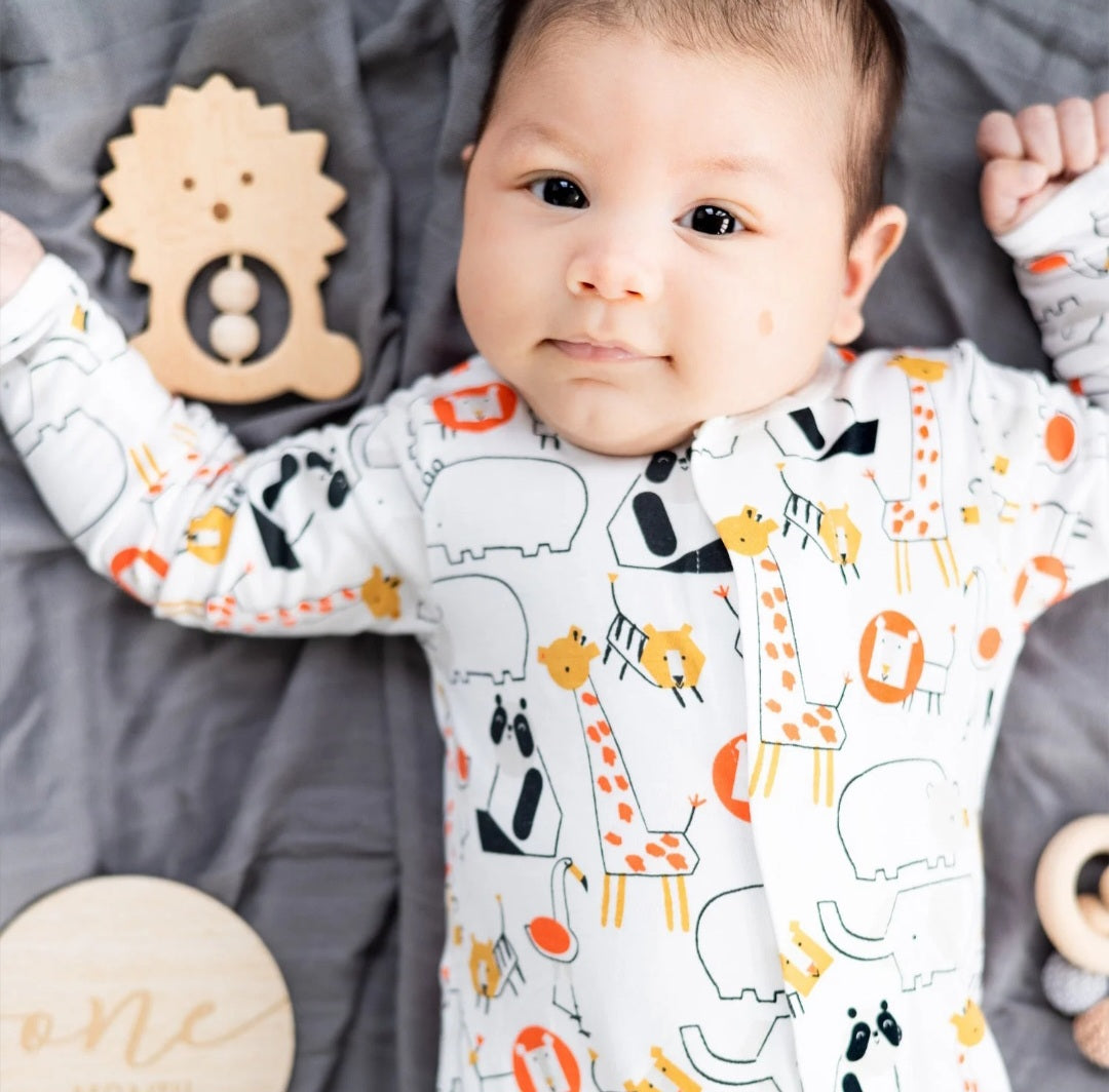Zootiful Modal Magnetic Footie LAST SIZE: 18-24mos