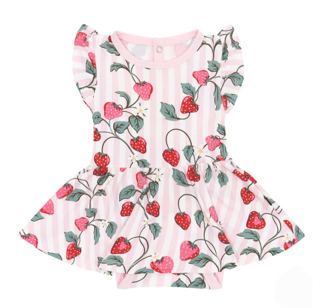 Strawberry Fields Twirl Dress