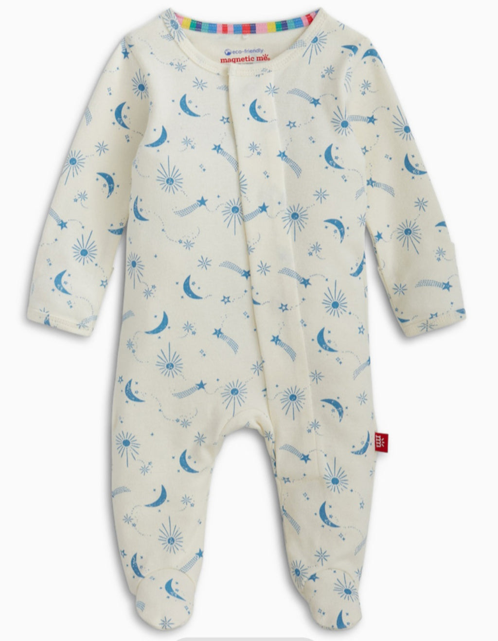 Night Sky Organic Cotton Magnetic Footie