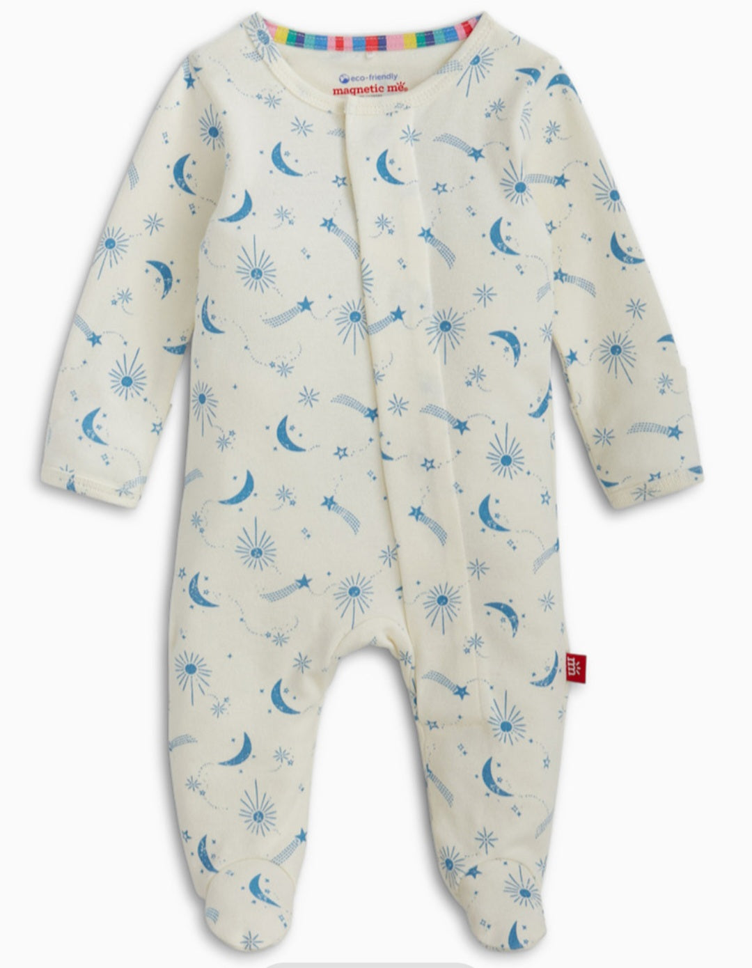 Night Sky Organic Cotton Magnetic Footie