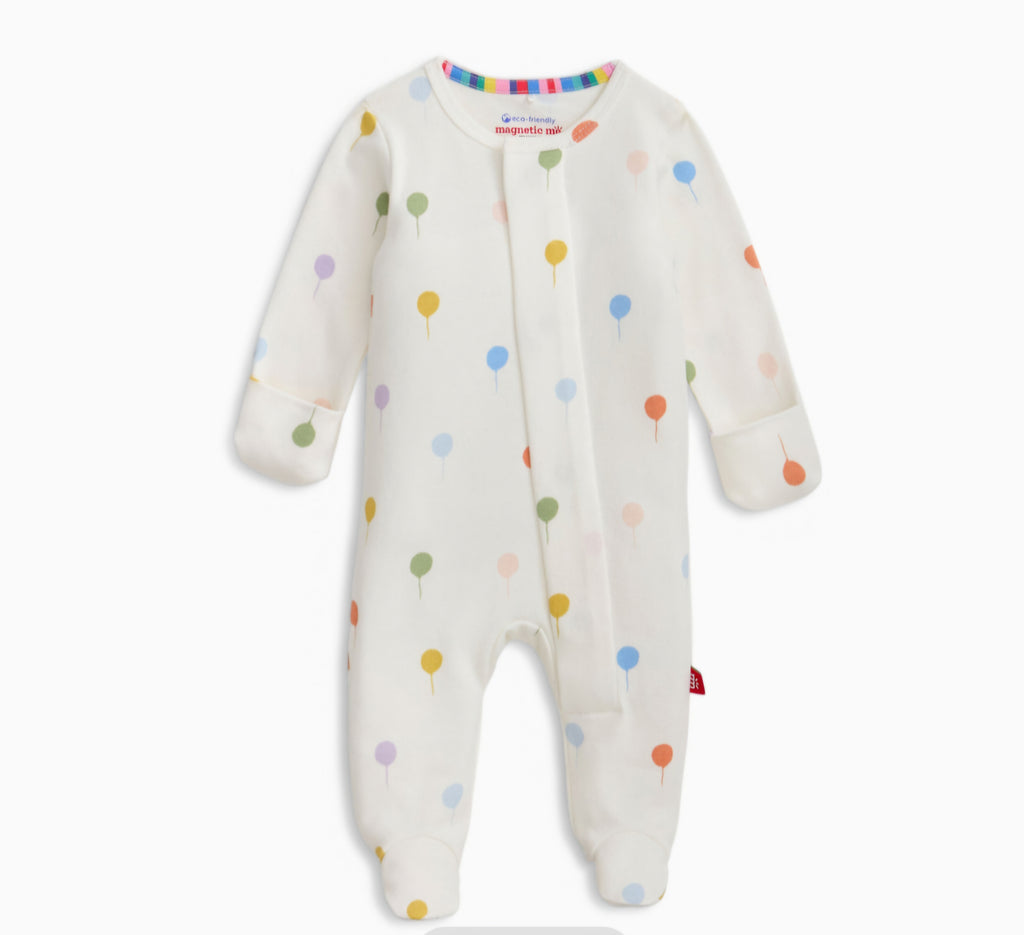 Sweet Balloons Organic Cotton Magnetic Footie