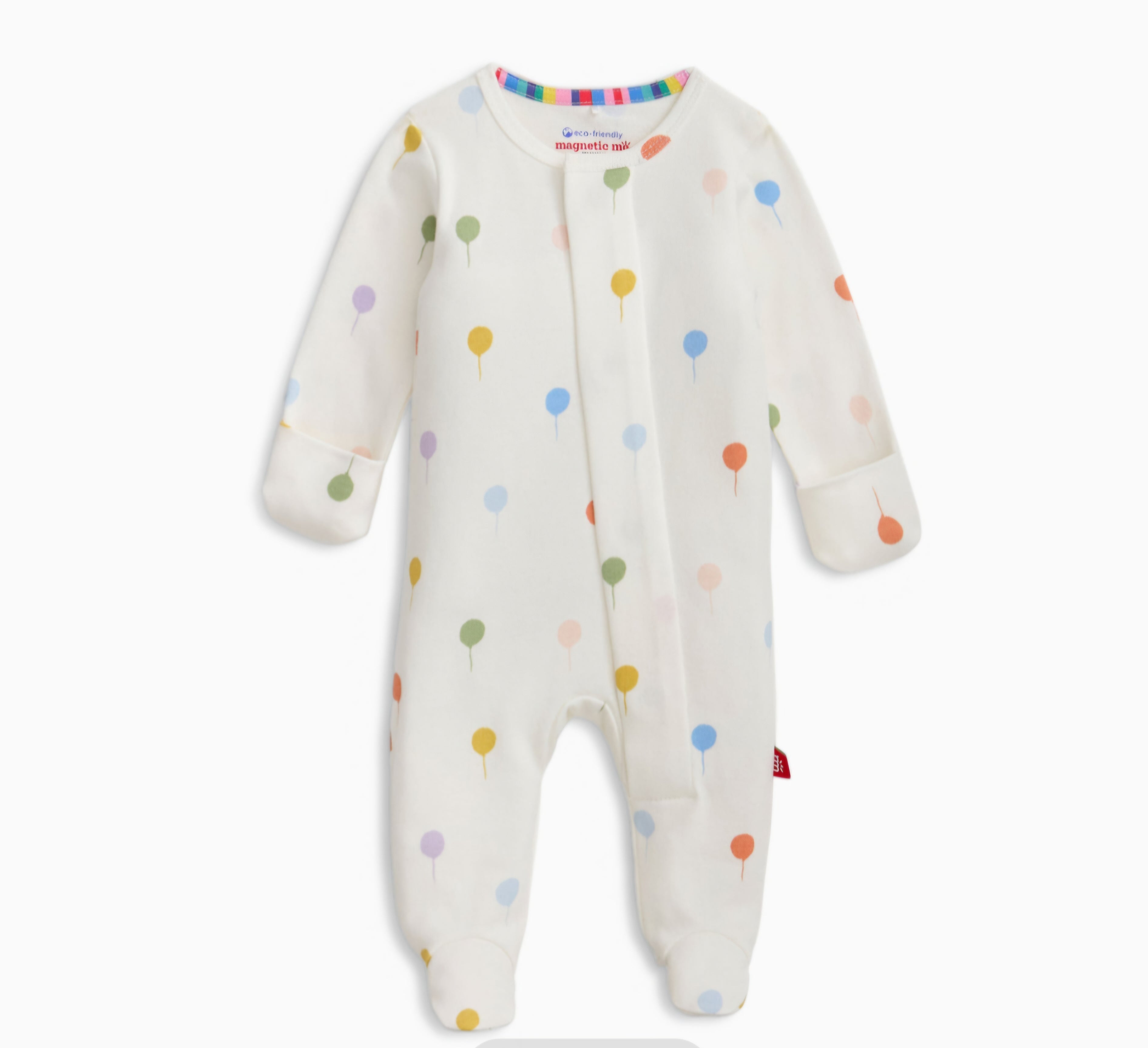 Sweet Balloons Organic Cotton Magnetic Footie