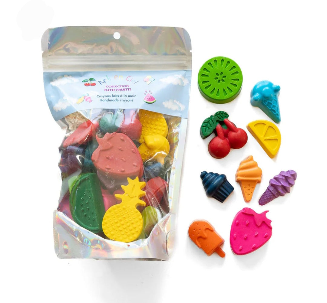 Handmade Crayons TUTTI FRUTTI - Crayons faits à la main