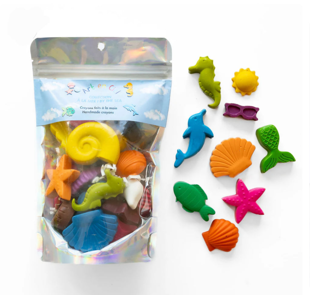 By The Sea Handmade Crayons - À la mer - Crayons faits à la main
