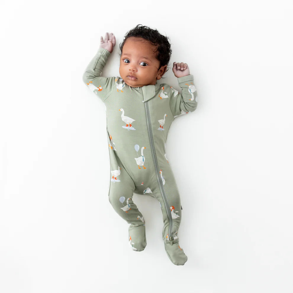 Silly Goose Zippered Footie Pyjama