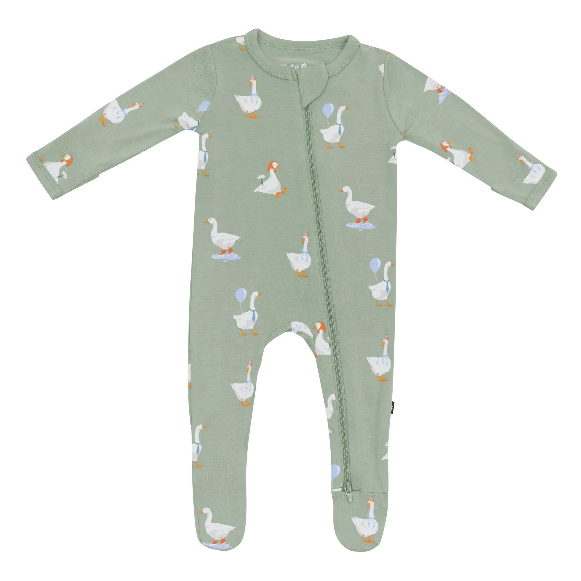 Silly Goose Zippered Footie Pyjama