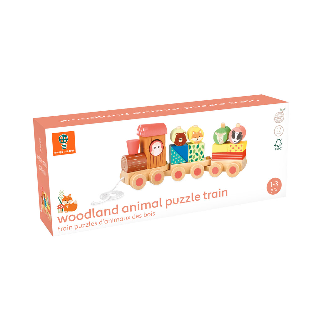 Woodland Animals Puzzle Train