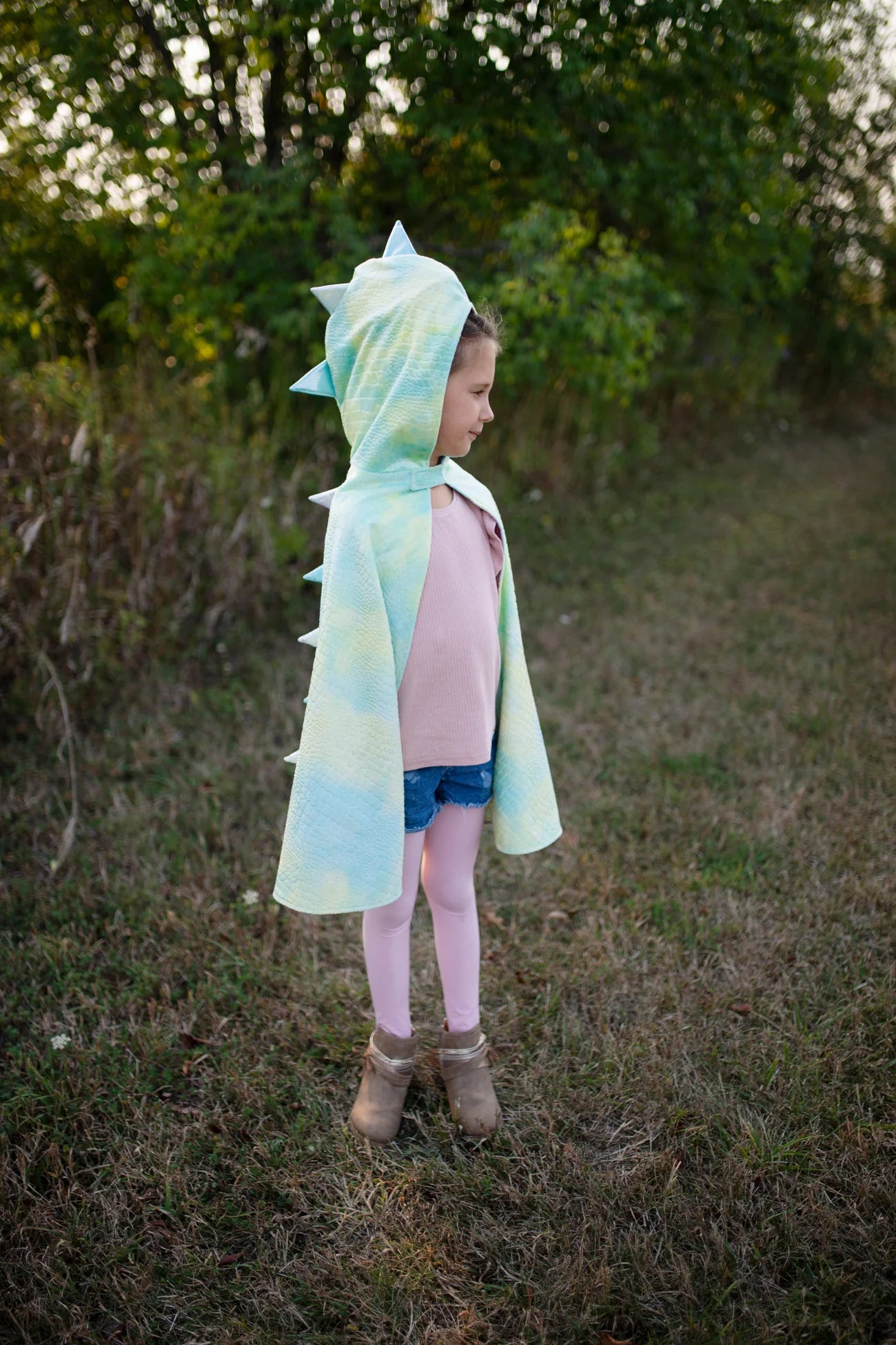 Rainbow Reversible Unicorn dragon Cape