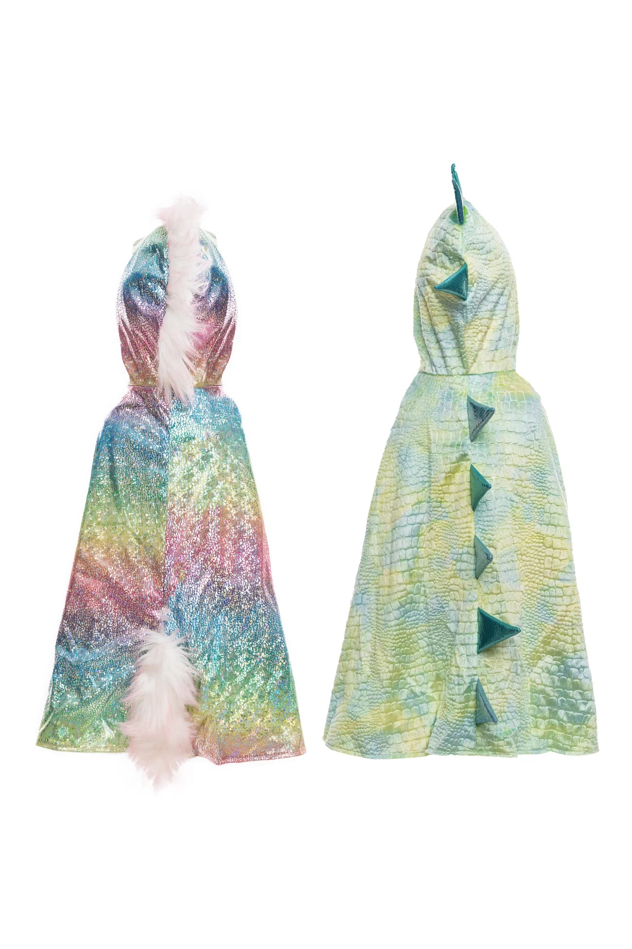 Rainbow Reversible Unicorn dragon Cape