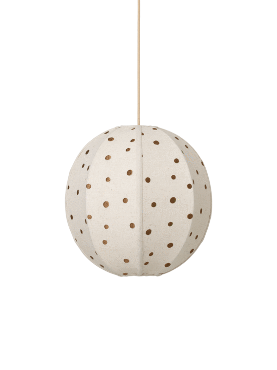 Dots Embroidered Textile Lampshade