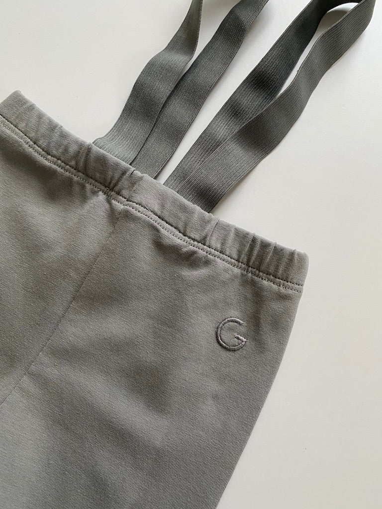 Hans Braces Leggings-Grey Dawn