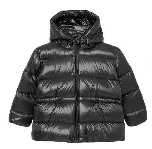 Black Hooded Down Jacket