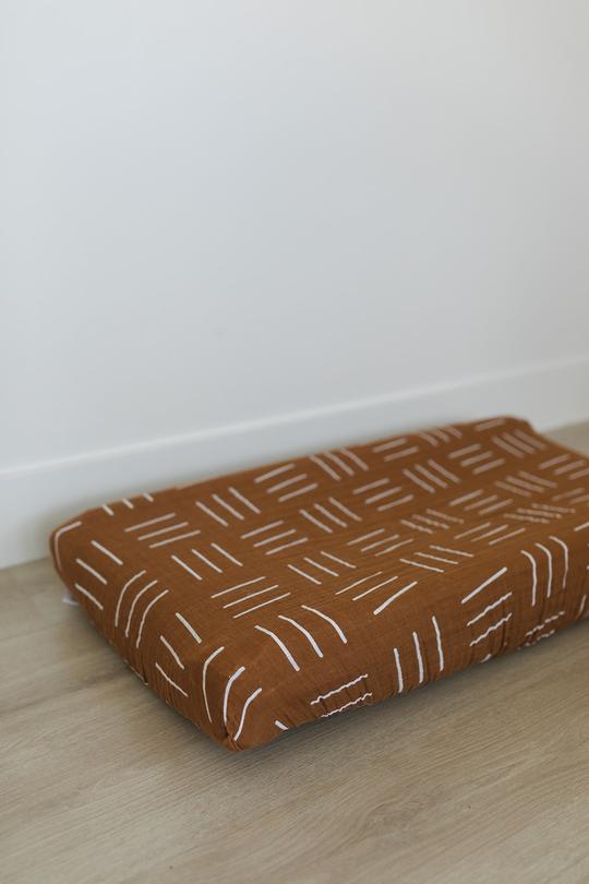 mebie baby - Mustard Changing Pad Cover