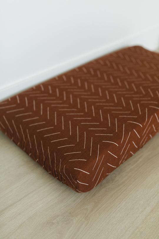 mebie baby - Rust Changing Pad Cover